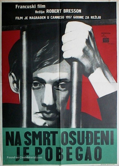 Un condamn&eacute; &agrave; mort s&#039;est &eacute;chapp&eacute; ou Le vent souffle o&ugrave; il veut - Yugoslav Movie Poster