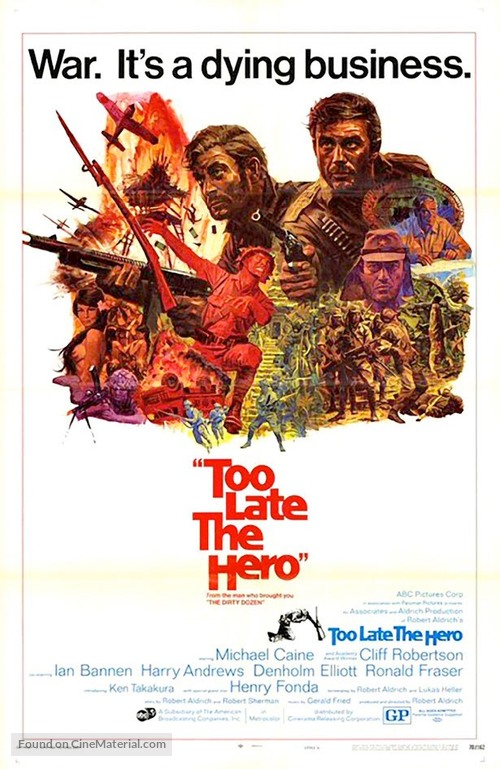 Too Late the Hero - Movie Poster