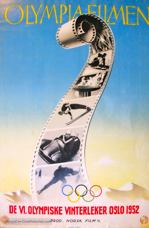 De VI olympiske vinterleker Oslo 1952 - Norwegian Movie Poster