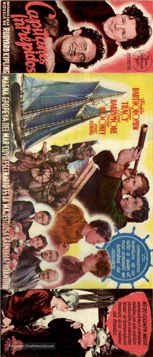 Captains Courageous - Spanish Movie Poster
