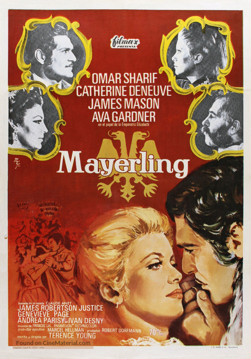 Mayerling - Spanish Movie Poster