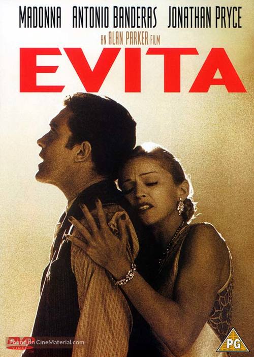 Evita - British DVD movie cover
