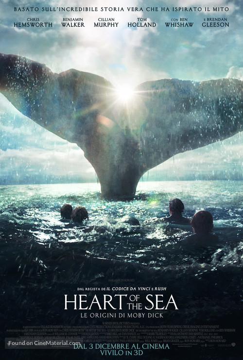 In the Heart of the Sea - Italian Movie Poster