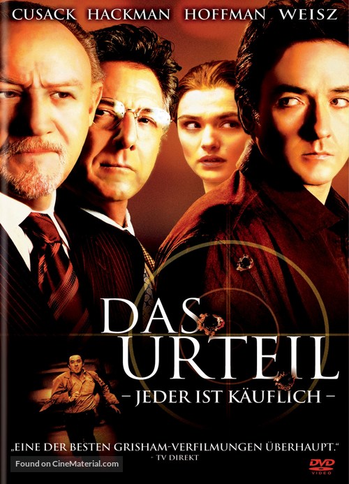 Runaway Jury - German DVD movie cover