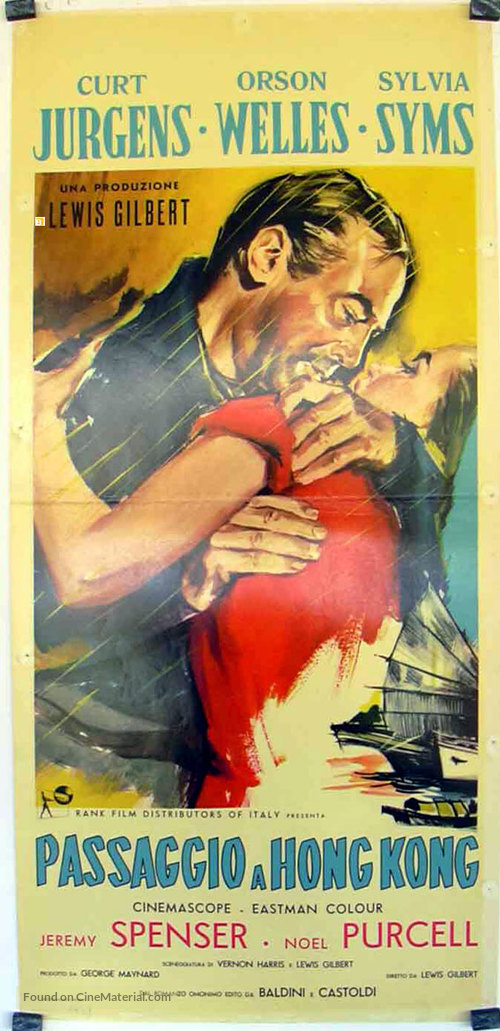Ferry to Hong Kong - Italian Movie Poster