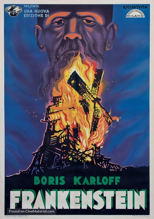 Frankenstein - Italian Re-release movie poster