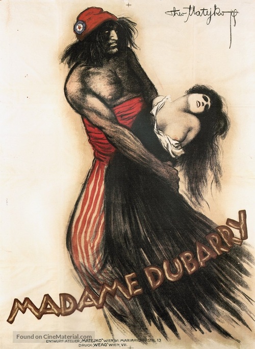 Madame DuBarry - Austrian Movie Poster