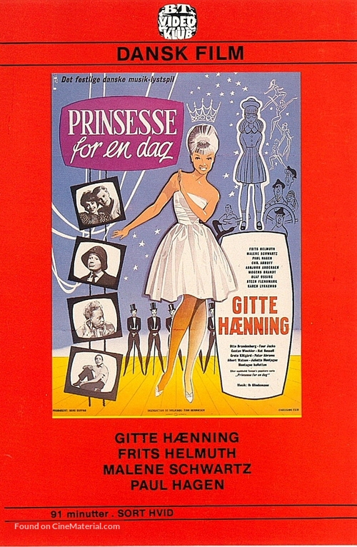 Prinsesse for en dag - Danish VHS movie cover