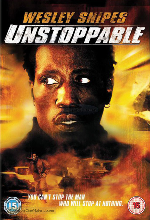 Unstoppable - British DVD movie cover