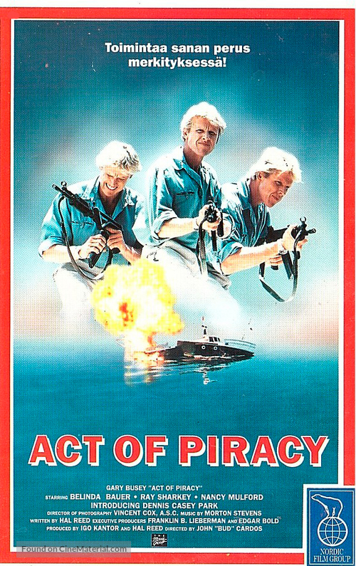 Act of Piracy - Finnish VHS movie cover