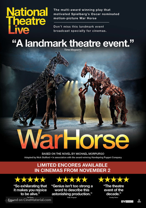 National Theatre Live: War Horse - New Zealand Movie Poster