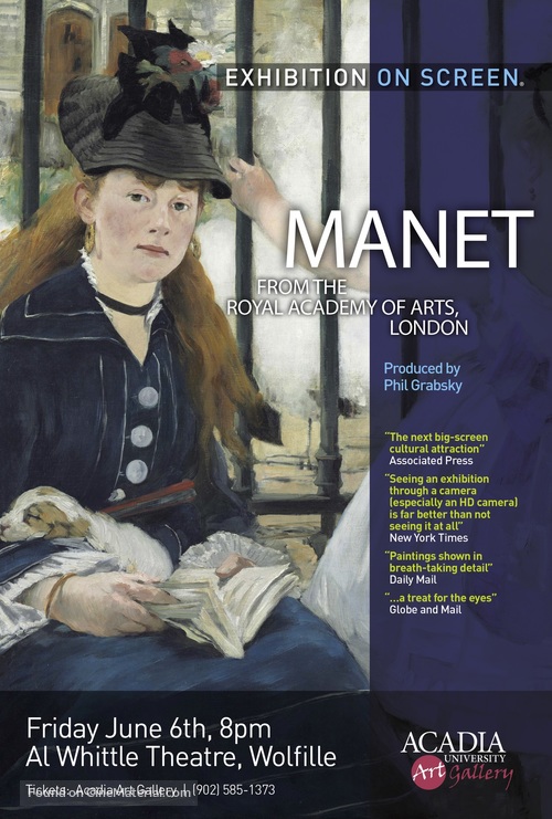 Exhibition on Screen: Manet - Portraying Life - Canadian Movie Poster