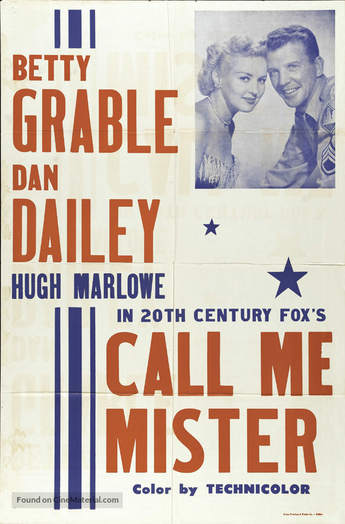 Call Me Mister - poster