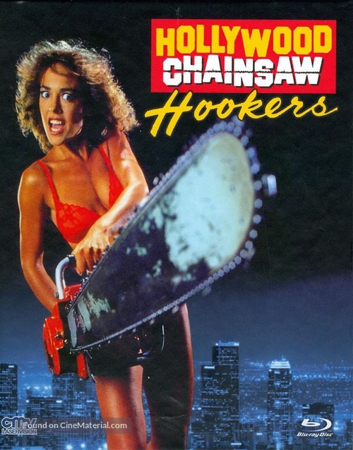 Hollywood Chainsaw Hookers - German Blu-Ray movie cover