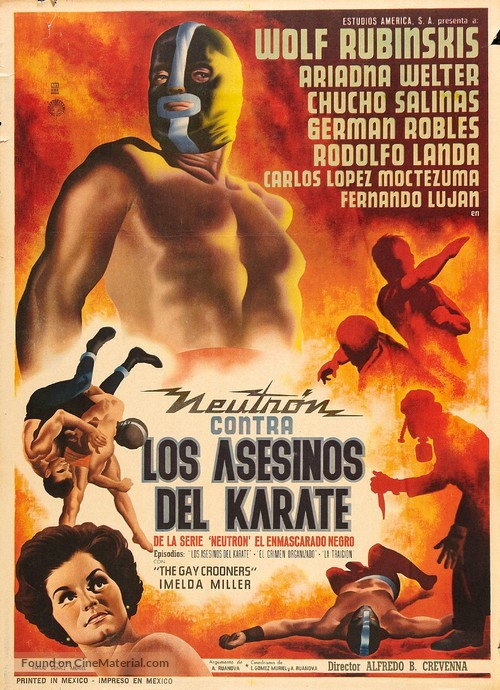 Neutr&oacute;n contra los asesinos del karate - Mexican Movie Poster