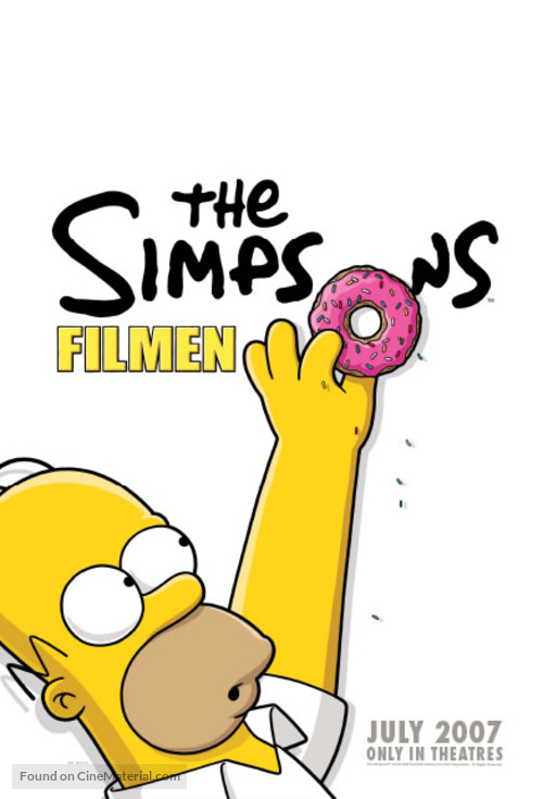 The Simpsons Movie - Swedish Movie Poster