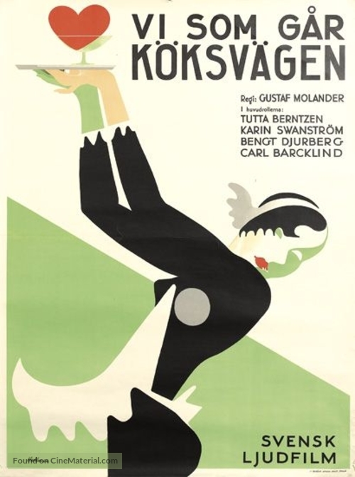 Vi som g&aring;r k&ouml;ksv&auml;gen - Swedish Movie Poster