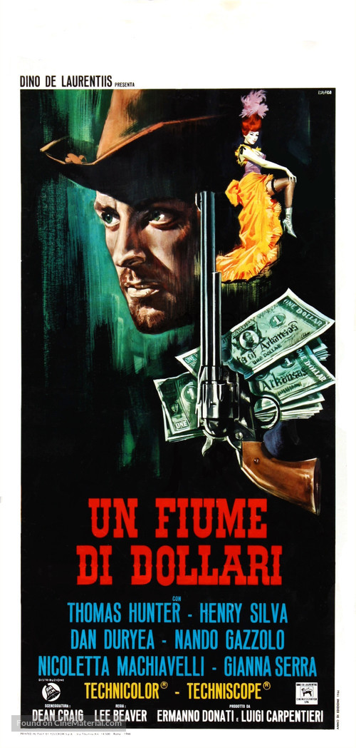 Fiume di dollari, Un - Italian Movie Poster