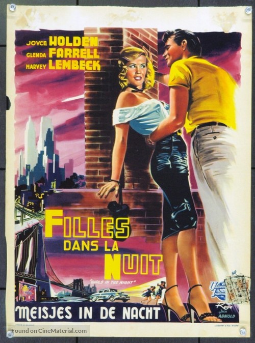 Girls in the Night - Belgian Movie Poster