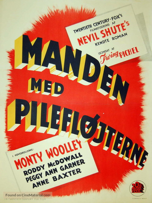 The Pied Piper - Danish Movie Poster