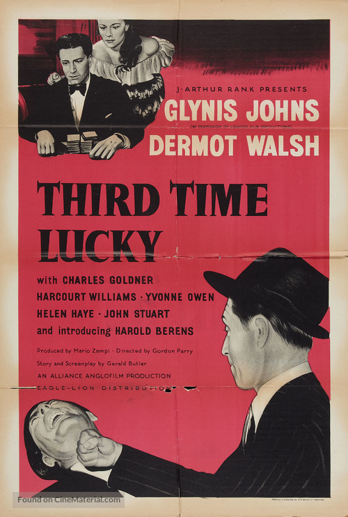 Third Time Lucky - British Movie Poster