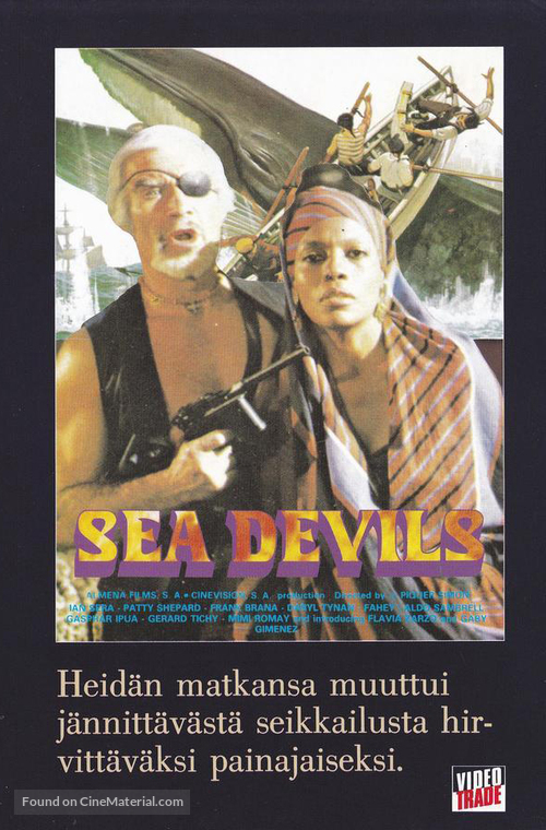 Los diablos del mar - Finnish VHS movie cover