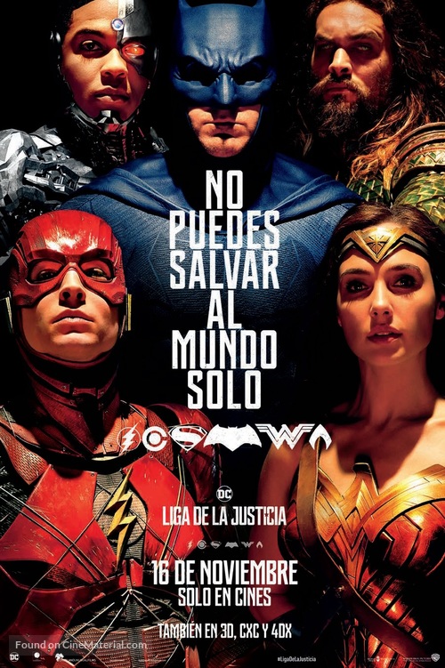 Justice League - Puerto Rican Movie Poster