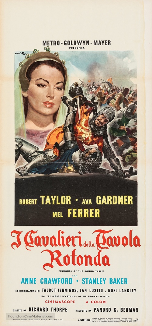 Knights of the Round Table - Italian Movie Poster
