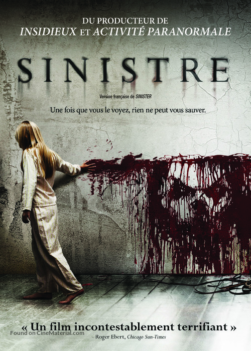 Sinister - Canadian DVD movie cover