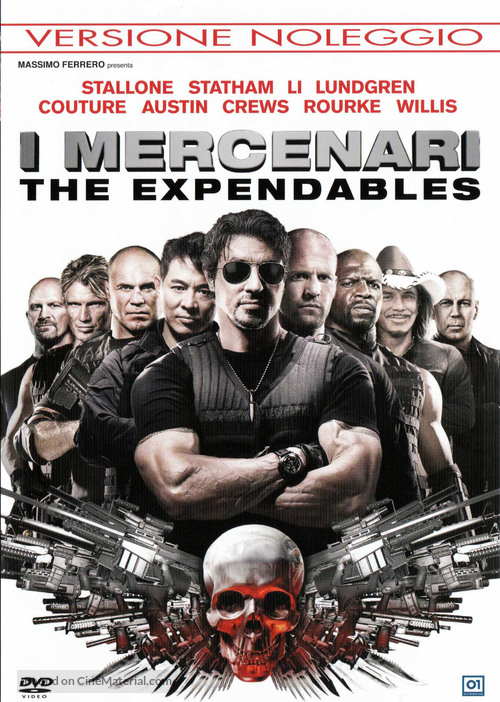 The Expendables - Italian DVD movie cover