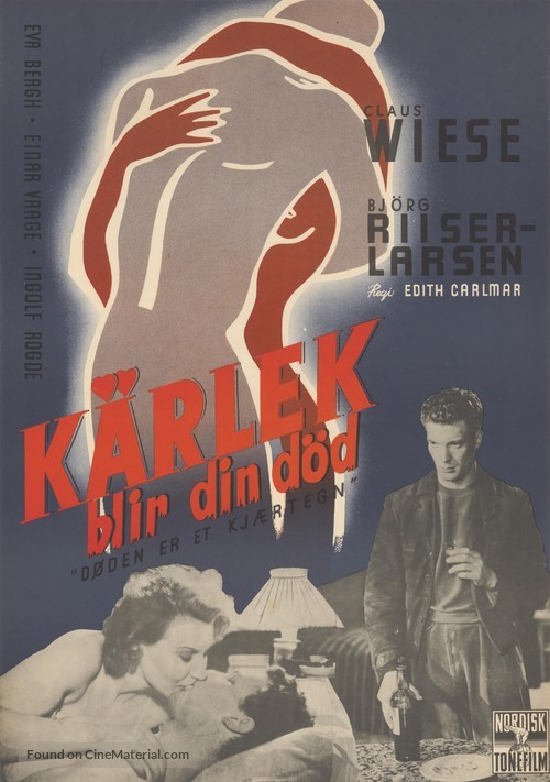 D&oslash;den er et kj&aelig;rtegn - Swedish Movie Poster