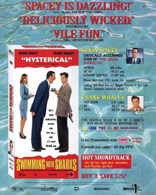 Swimming with Sharks - Video release movie poster