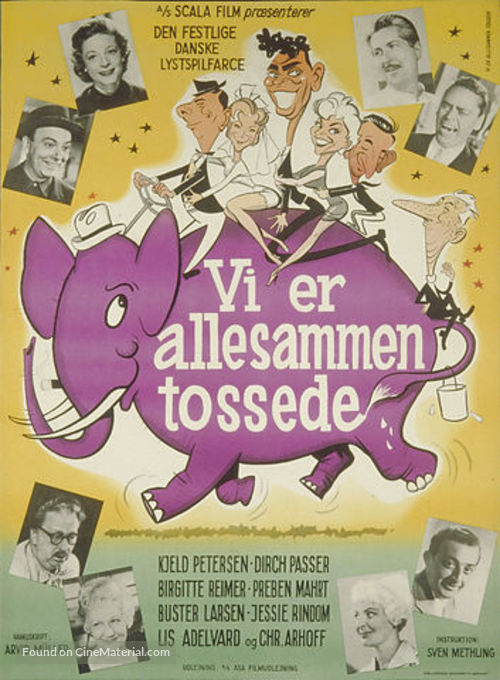 Vi er allesammen tossede - Danish Movie Poster