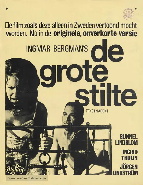 Tystnaden - Dutch Movie Poster