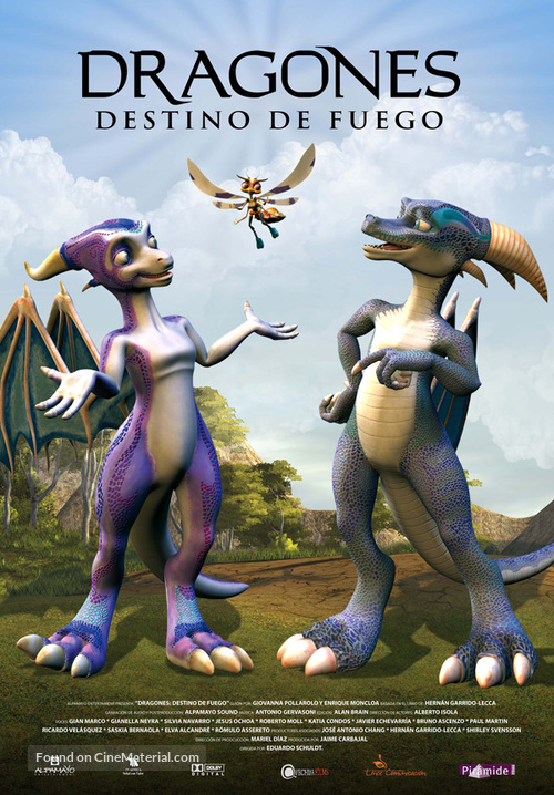 Dragones: destino de fuego - Spanish Movie Poster
