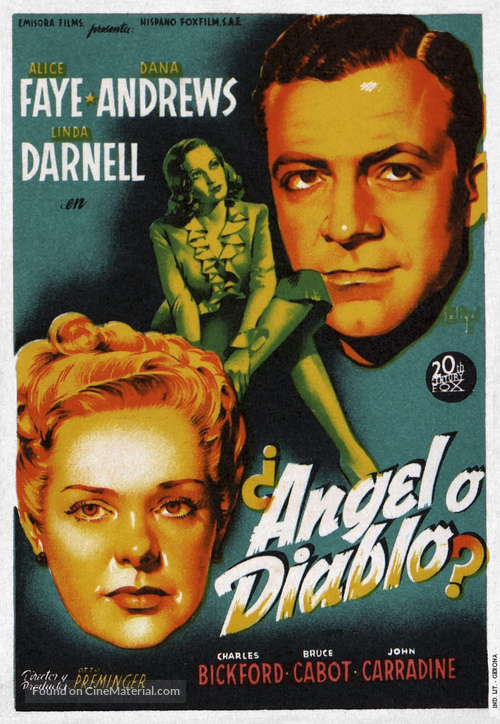 Fallen Angel - Spanish Movie Poster