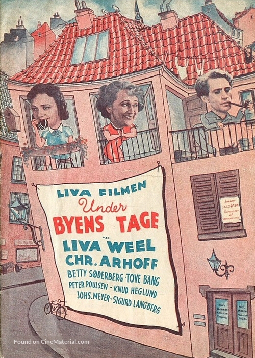 Under byens tage - Danish Movie Poster