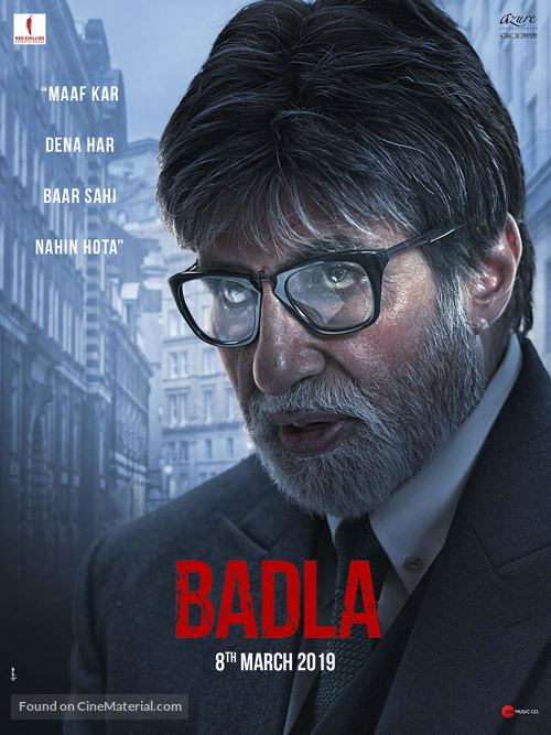 Badla - Indian Movie Poster