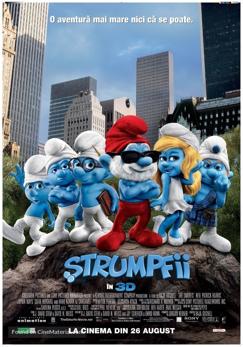 The Smurfs - Romanian Movie Poster
