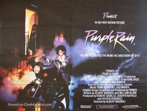 Purple Rain - British Movie Poster