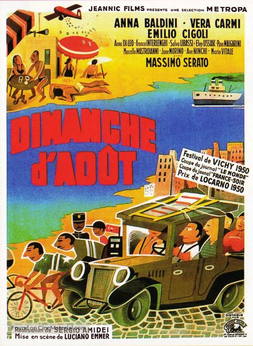 Domenica d&#039;agosto - French Movie Poster