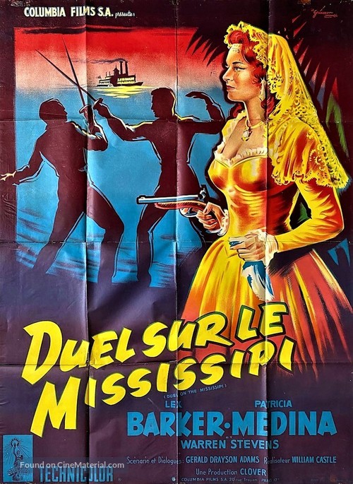 Duel on the Mississippi - French Movie Poster