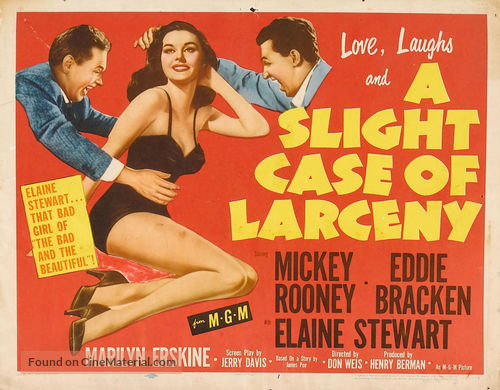 A Slight Case of Larceny - Movie Poster