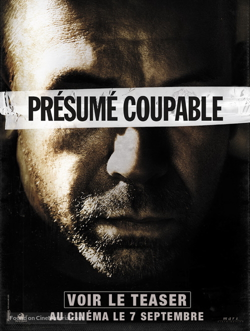 Pr&eacute;sum&eacute; coupable - French Movie Poster
