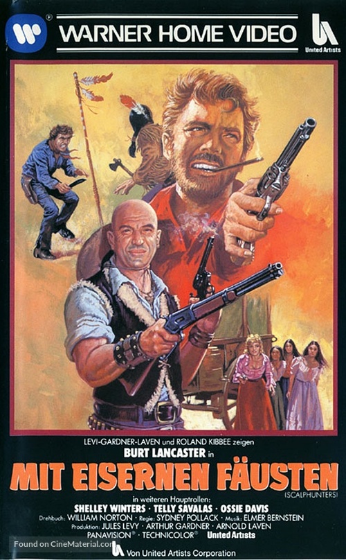 The Scalphunters - German VHS movie cover