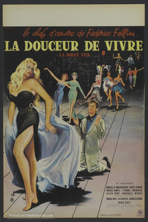 La dolce vita - French Movie Poster