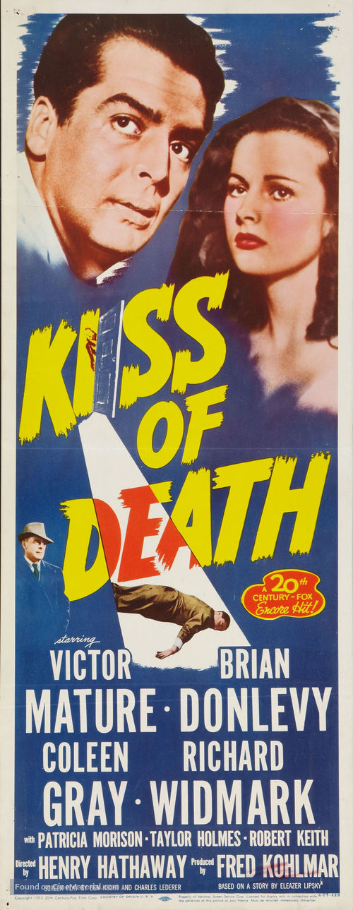 Kiss of Death - Re-release movie poster