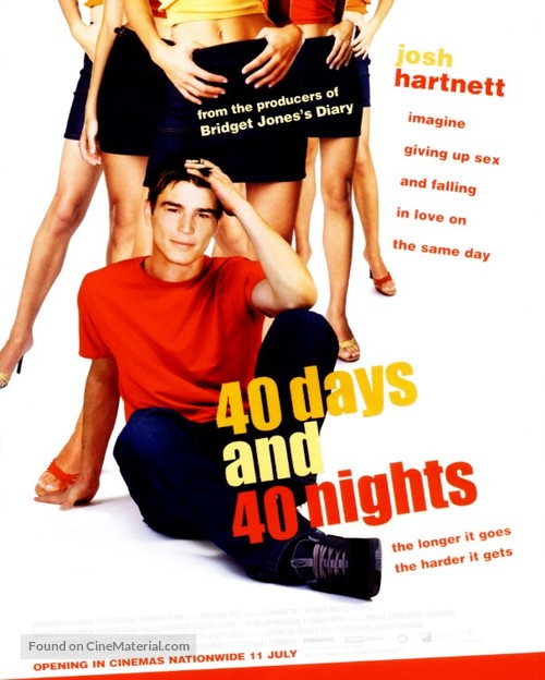 40 Days and 40 Nights - British Movie Poster