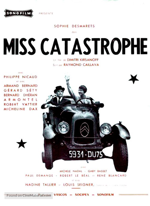 Miss Catastrophe - French Movie Poster