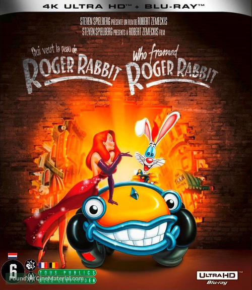 Who Framed Roger Rabbit - Dutch Blu-Ray movie cover